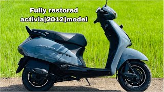 Fully restored activa 2012 model🤌🏻😎automobile modified modifaction restorationhardware ￼ [upl. by Keith]