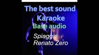 Spiaggie  Renato Zero  karaoke [upl. by Mccartan]