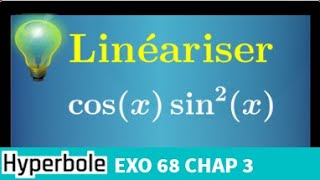 Linéariser cosxsin²x • nombres complexes • formules dEuler • terminale option maths expertes [upl. by Nidraj605]