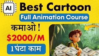 AI Cartoon Video से Lakhs में कमाओ  Complete AI Animation Course  100 FREE  So Easy [upl. by Ahilam]