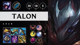 Talon ARAM Pentakill Legendary  NA Grandmaster Patch 1420 [upl. by Nyl]