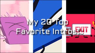 My Top 20 Favorite Object Show Intros Version 1 [upl. by Chaiken8]