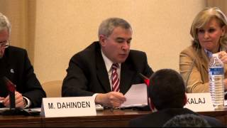 Sven Alkalaj UNECE addresses the Geneva meeting on water in the Post2015 Development Agenda [upl. by Itida]