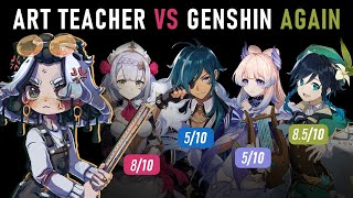 ROUND TWO 🎮🥊 Character Design Teacher VS Genshin Impact Again🥊🎨 [upl. by Anuahsal]