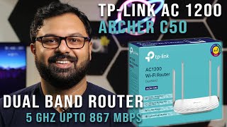 TPLink AC 1200 Archer C50 Dual Band WiFi Router  Unboxing amp Review [upl. by Leiruh708]