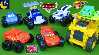 Mega Bloks Blaze and the Monster Machines Disney Cars Lightning McQueen Colossus XXL Fun Wrong Toys [upl. by Eidur]