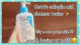 cerave salicylic acid cleanser review 🌸 cleanser for oily skin​⁠​⁠ [upl. by Waldack]