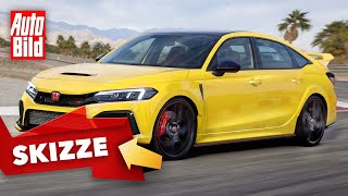 Honda Civic Type R 2022  Letzter Honda mit reinem Verbrenner  Skizze [upl. by Airdnaxila]