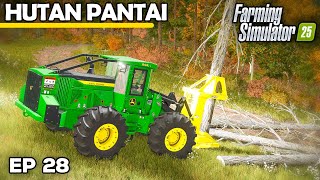 CHOMPING DOWN DEAD TREES  Farming Simulator 25  Hutan Pantai  Episode 28 [upl. by Eirovi]