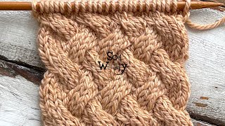 How to knit the amazing Wicker stitch pattern  So Woolly [upl. by Sydel]