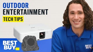 Improve Your Outdoor Entertainment with Audio and Video  Tech Tips from Best Buy [upl. by Derayne]