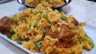 🇭🇳ARROZ CON CARNE DE CERDOARROZ CON CHANCHOARROZ CON COSTILLAS DE CERDOESTILO MI ABUELA 🇭🇳 [upl. by Llyrat]