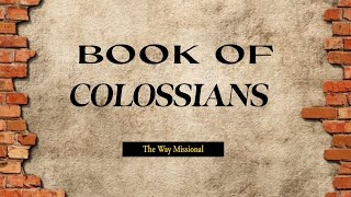 Faith In Christ Colossians 118 91424 [upl. by Ttocs]