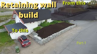 Tearing down and building a new retaining wall Part 1 [upl. by Fiske]