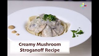 Creamy Mushroom Stroganoff Recipe [upl. by Yellac]