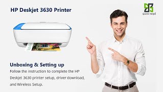 HP Deskjet 3630 printer setup  Unbox HP Deskjet 3630 printer  WiFi setup [upl. by Mairb]