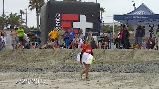 Rachel Presti Wins heat at the SuperGirl Pro [upl. by Cirdnek]