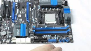 MSI FM2A85XAG65 Motherboard Unboxing  Overview [upl. by Ysor844]