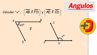 Calcular “x” ABFD y AE  CD angulos correspondientes y angulos conjugados internos [upl. by Eelatsyrc]