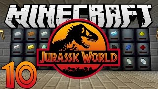 Minecraft Jurassic World  Ep 10  quotCache Storage and Dinosaursquot Rexxit Modpack [upl. by Mcgill]