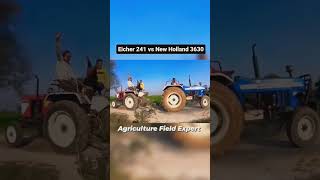 Eicher 241 vs New Holland 3630  Eicher power [upl. by Refiffej]