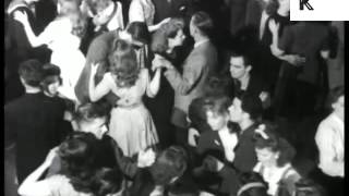 1950s UK Seaside Resort Dance Halls Dancing Archive Footage [upl. by Enimrej880]