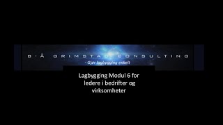 Lagbygging Modul 6 for Idrettsledere og trenere [upl. by Sholeen]