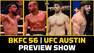 UFC Austin amp BKFC 56 Preview Show Dariush vs Tsarukyan  Perry vs Alvarez  MMA Fighting [upl. by Anauqes]