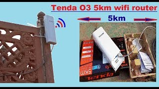 Tenda O3 5KM Wifi Router Setup  Tenda o3 wireless 5km outdoor point to point cpe Configuration [upl. by Hallsy]