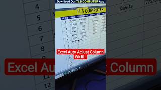 Excel Auto Adjust Column Width in 5 sec excel viral exceltips msword computer [upl. by Leahcimed]