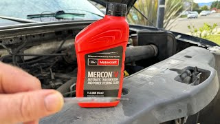 HOW TO CHECK TRANSMISSION FLUID LEVEL FORD F150 amp HOW TO ADD FLUID [upl. by Antipas617]