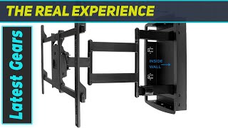 MountIt Recessed TV Wall Mount Articulating Full Motion inWall TV Bracket for Flush [upl. by Tenahs924]