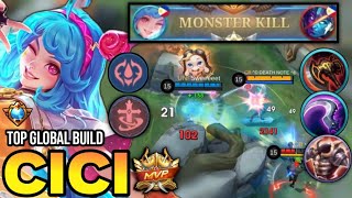 CICI BEST BUILD 2024  TOP GLOBAL CICI GAMEPLAY  MOBILE LEGENDS✓ [upl. by Adieren]