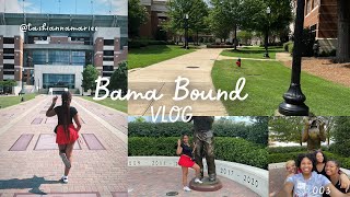 BAMA BOUND VLOG  University of Alabama Im really transferring  apartment tour [upl. by Nomolos]