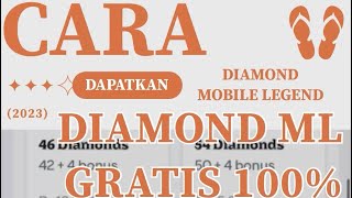 CARA MENDAPATKAN DIAMON MOBILE LEGEND SECARA GRATIS 100 NO HOAX [upl. by Agosto]