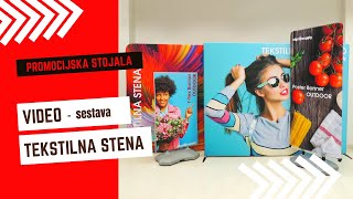 Tekstilna stena  Fabric Display [upl. by Rehsa]