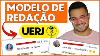 Como é a estrutura da redação da UERJ  PROFINHO  Redação UERJ estrutura [upl. by Onimixam]