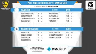 WA Premier Cricket  Round 6  Round 21  MidlandGuildford v Wanneroo [upl. by Mccoy]