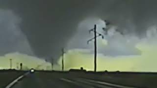 NSSL Chase of the Dimmit Texas Tornado F2 Tornado 1995 [upl. by Kenay]