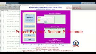 Audio Steganography Hiding Secret Text In Audio  With Source Code Audio Steganography Using Matlab [upl. by Oakley547]