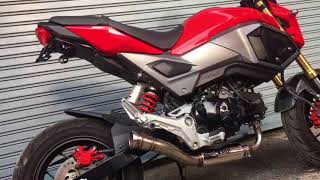 ZoOm Exhaust Honda Grom 125SF MSX 125 20132018 Full System Low down With DB Killer [upl. by Marceau]