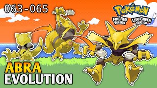 How To Evolve Abra Into Kadabra And Alakazam In Pokemon Fire Red amp Leaf Green  Kanto Pokedex [upl. by Alleon]