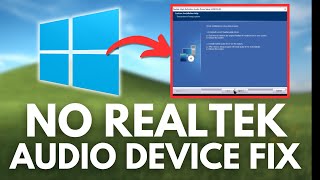 How To Fix Missing Realtek Audio Device No Volume On Windows 1011 [upl. by Clardy]