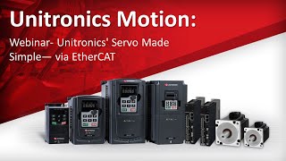 Unitronics Servo Made Simple— via EtherCAT  A webinar [upl. by Cooley]