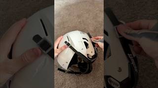 How to put a Chin Strap on a Schutt F7 🏈 fyp foryou foryourpage nfl nflfootball schutt [upl. by Annekam235]