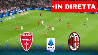 🔴 IN DIRETTA  MonzaMilan  Serie A 202425  Partita in diretta oggi ⚽️ [upl. by Bathesda]