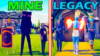 MINECRAFT TEAM vs LEGACY TEAM  Totally Accurate Battle Simulator  TABS [upl. by Naejamron889]