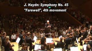 Concerto Classic Wien Joseph Haydn AbschiedsSymphonie Nr 45 4 Satz quotFarewellquot [upl. by Olney541]