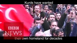 Turkey amp Kurds Explained in 70 seconds  BBC News [upl. by Vlad]