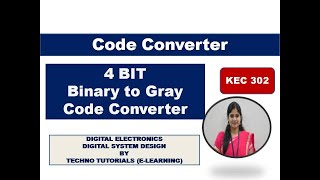 U2L23  4 bit Binary to Gray Code Converter  Binary to Gray code Converter  Digital system [upl. by Sidonia314]